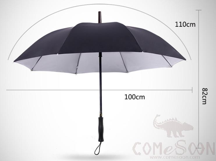 Umbrella,D100cm*8K,Black Vinyl Backing