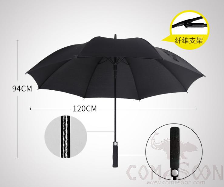 Umbrella,D120cm*8K,Black