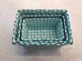 Three-Piece Square Basket-New Blue