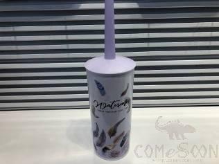3327 Printed Toilet Brush-Purple Feather
