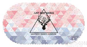 69X35 Printed Bath Mat-Deer
