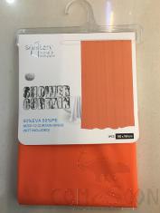180X180EVA Monochrome Shower Curtain-Orange Red