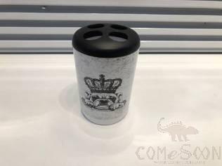 Printed Toothbrush Holder-Crown Dog