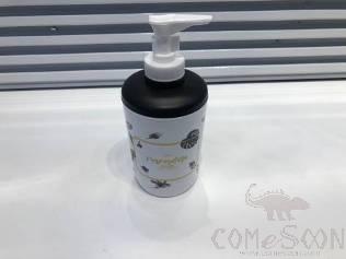 Printed Hand Soap Dispenser Bottle-Black Banana Leaf