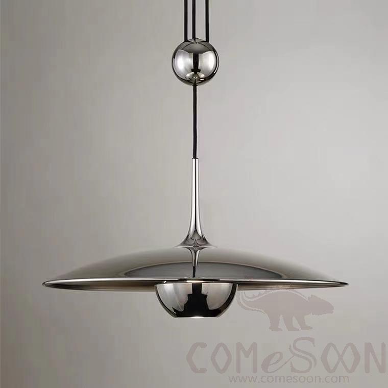 Small Pendant Light, Iron, Φ300Mm Large Straight Hanging