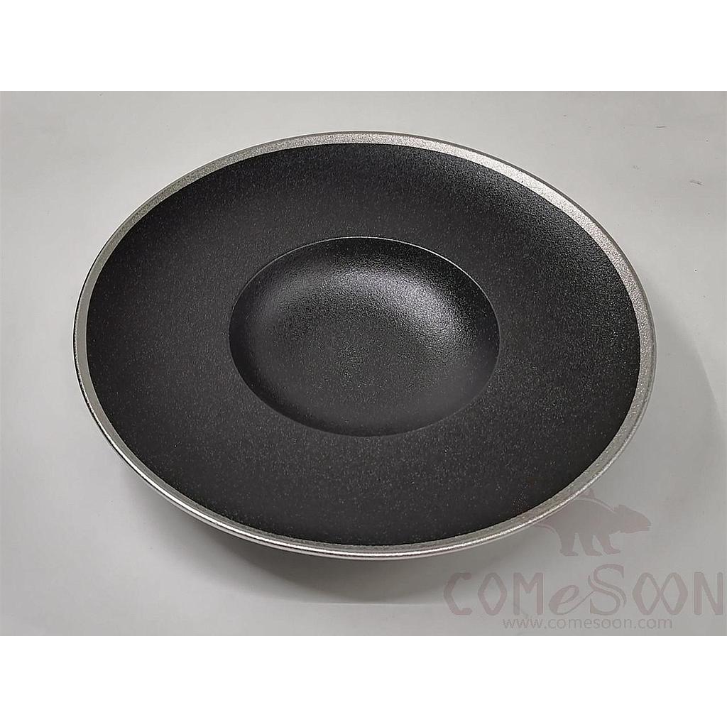 Electroplated Silver 11&quot; Straw Hat Plate