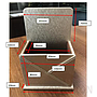 single remote holder leatherette gold w/ insert