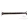 Silver Stainless Steel Perforated Straight Rod Telescopic Shower Curtain Rod Bathroom Curtain Rod Laundry Rod Window Curtain Rod-950-1300mm