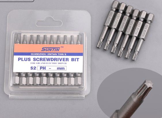 Magnetic Solid Torx Screwdriver Bits 1/4&quot;*50*T25