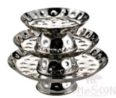 JJL Series-Three Layers Cone Printing Fruit Bowl 200*90mm S-Sized