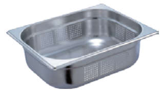 GN2/3*6.0 Euro style-Closely Perforated S/S Gastronom Pan