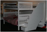 Solid wood bunk bed