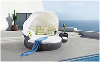 Outdoor round bed