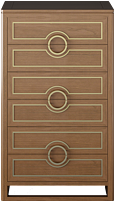 Solid wood chest of drawers