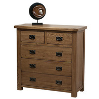 Yongyi Antique solid oak 3 +2 chest of drawers RUS06