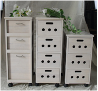 Solid wood storage cabinet