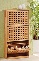 Walnut solid wood three-shoes cabinet
