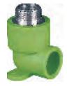 Male Thread Elbow With Seat-Green DN20×3/4″