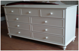 Solid wood living room chest of drawers