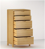 Solid wood five drawers
