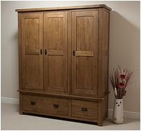 Three-door wardrobe