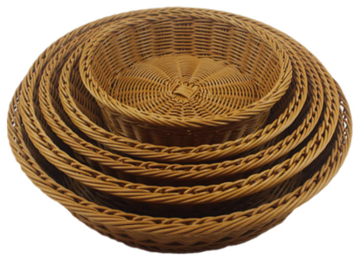 HT-PP Rattan Display Basket,D41*H8.5cm