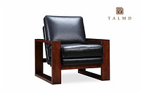 TALMD519-26 leather solid wood sofa