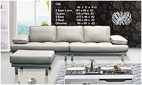 C85-leather sofa