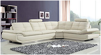 Modern L-shaped leather sofa FM079 Bella