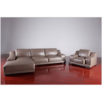 Leather modern sofa