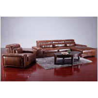 Leather modern sofa