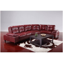 Leather modern sofa