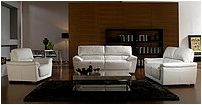 White living room sofa