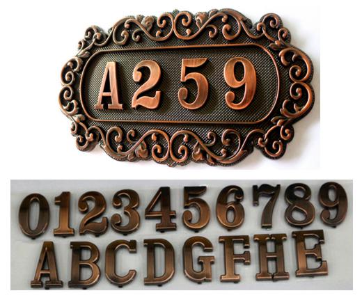 Room Number Plate,ABS,L18.2*W10.9cm