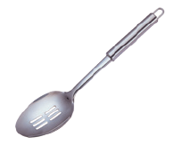 Steel Slotted Ladle w/ Round Handle 70*315