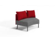 Curved Double Seat Sofa C1280*780*760mm