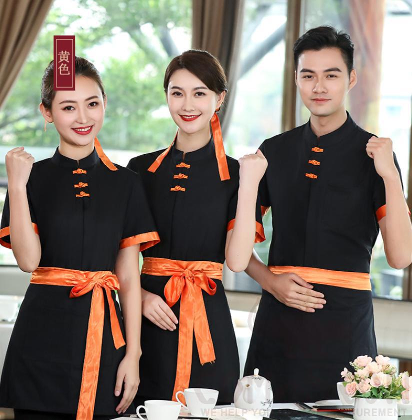 Waiter Uniform-Shirt + Apron + Hair band