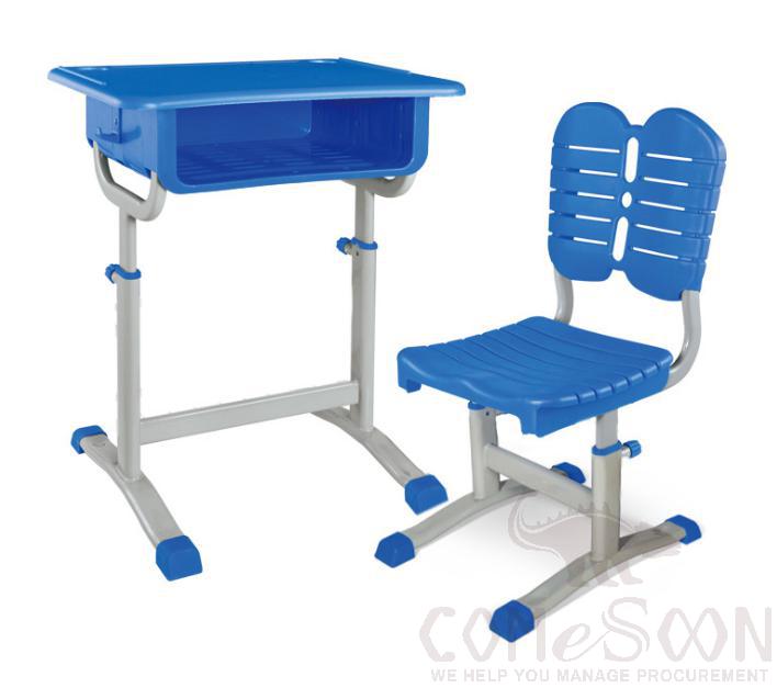 School Desks And Chairs,Bs Injection + Pp Plastic++Iron