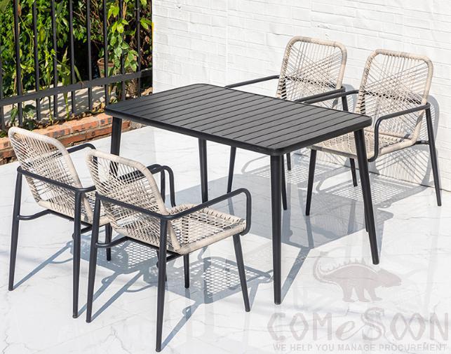 Outdoor tables and chairs, 120*70*75cm