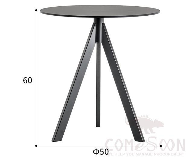 Outdoor coffee table-φ50cm,metal frame,φ50*60cm