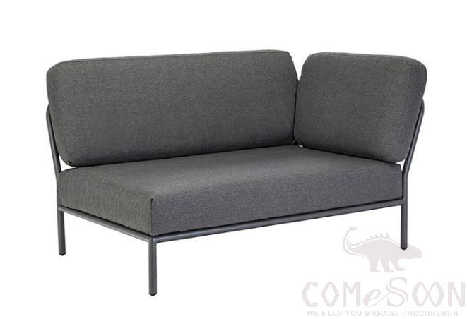 Outdoor metal sofa-140cm,high density sponge,140*80*75cm