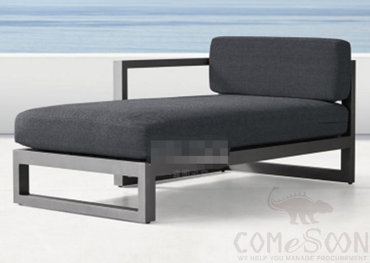 Outdoor metal sofa-150cm,high density sponge,150*70*70cm