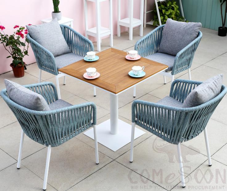 Outdoor tables and chairs