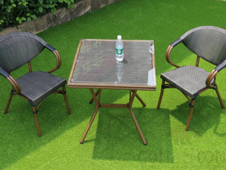 Outdoor tables and chairs