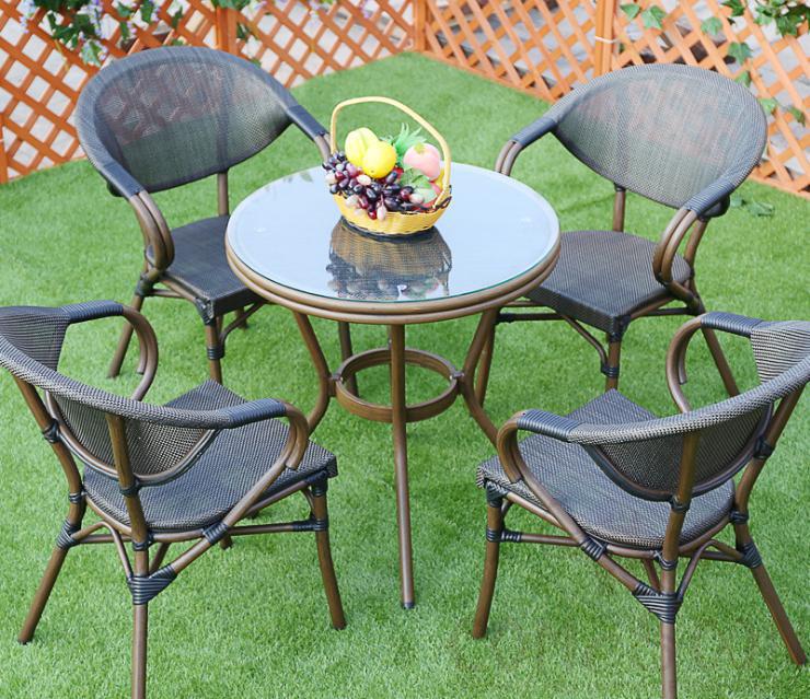 Outdoor tables and chairs