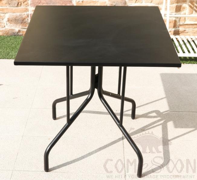 Outdoor carbon steel table-70*70cm