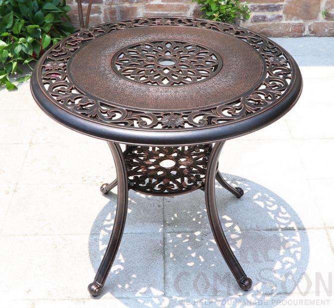 Outdoor cast aluminum table-φ80cm