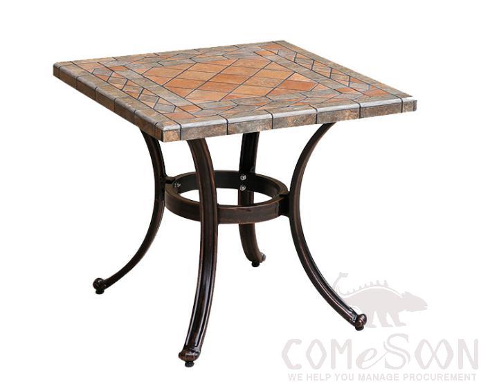 Cast aluminum tile table-55*55cm