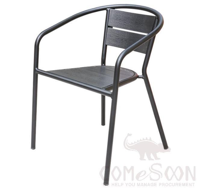 Plastic wood chair