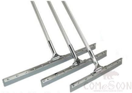 Squeegee - 30 Steel Straight Rubber Scrape(With 1.25m Stick)